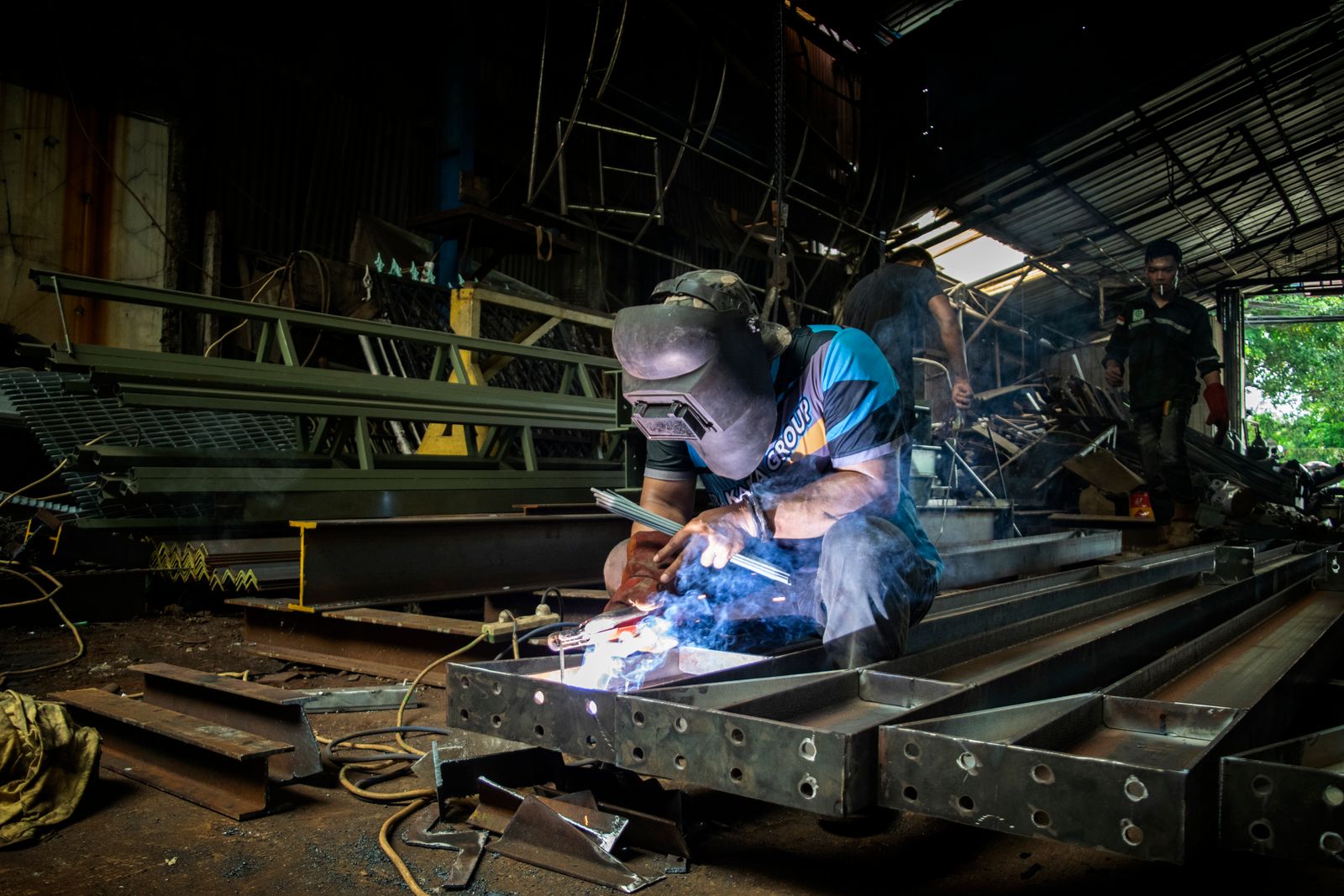 Industrial equipment frames and weldments